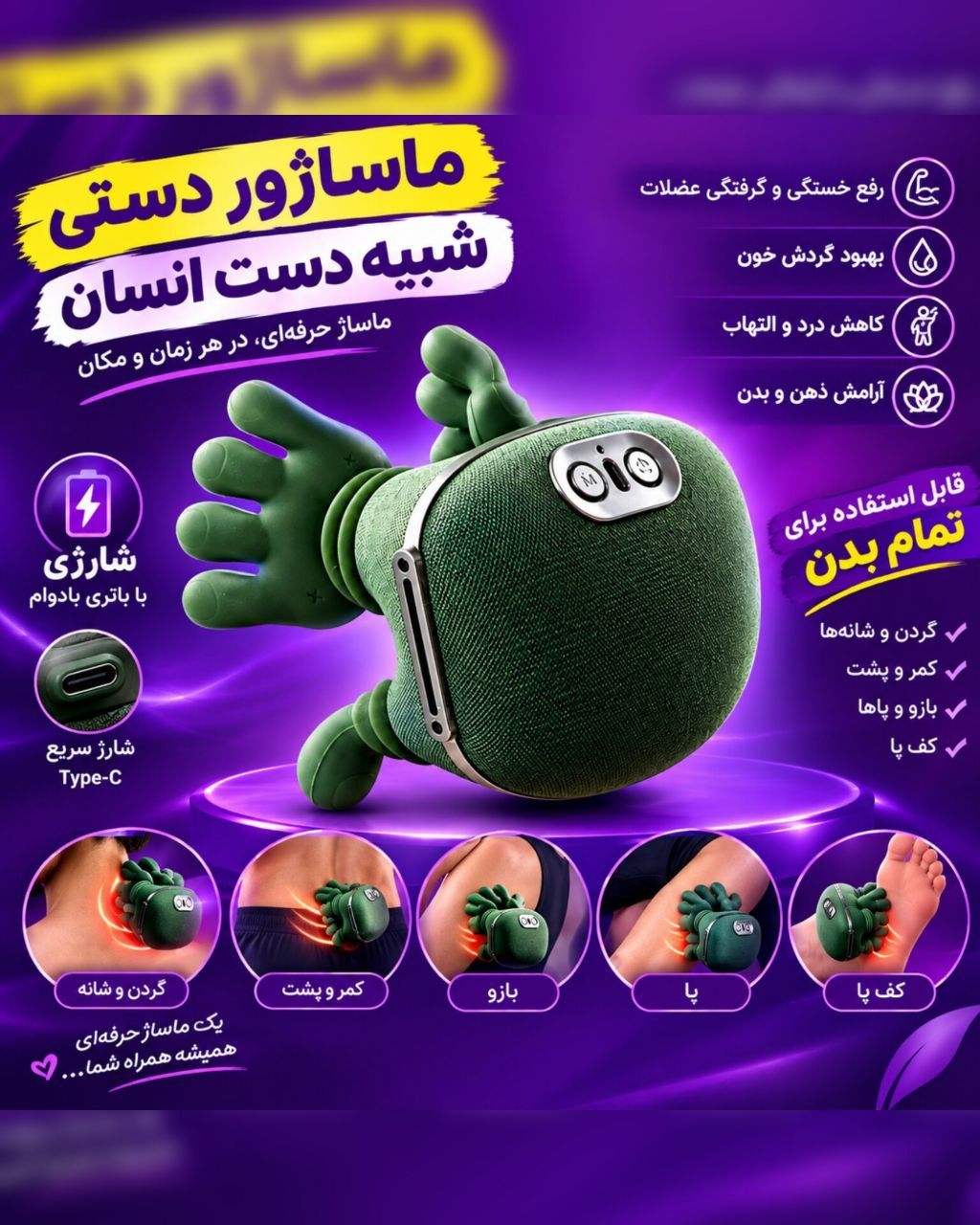 ماساژور گردن و شانه مدل  CY-81 8